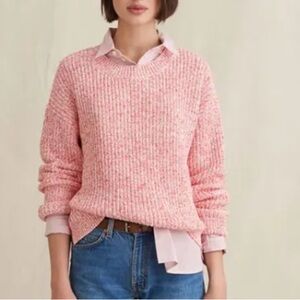 Alex Mill Button-Back Crewneck Sweater Blue Slate Size M